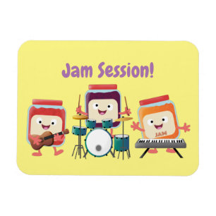 Cute jam Session cartoon Musician humor Magneet