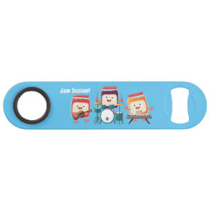 Cute jam Session cartoon Musician humor Speed Flessenopener