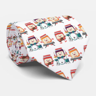 Cute jam Session cartoon Musician humor Stropdas