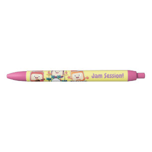 Cute jam Session cartoon Musician humor Zwarte Inkt Pen