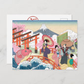 Cute Japan Briefkaart (Voorkant / Achterkant)