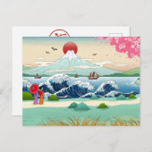 Cute Japan Briefkaart (Voorkant / Achterkant)