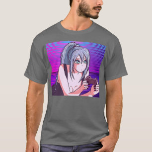 Cute Japanese Anime Video Game And Anime Lover T-shirt