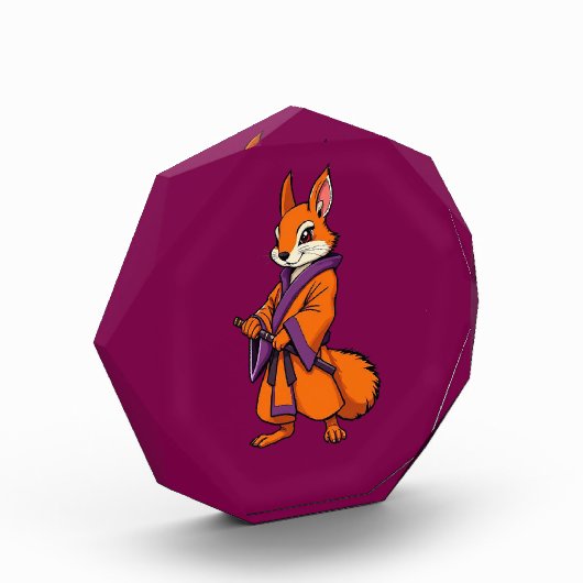 Cute Japanese Samurai Squirrel Fotoblokken (Links)