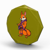 Cute Japanese Samurai Squirrel Fotoblokken (Rechts)