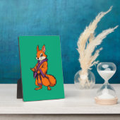 Cute Japanese Samurai Squirrel Fotoplaat (Zijkant)