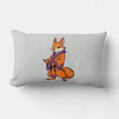 Cute Japanese Samurai Squirrel Kussen (Voorkant)