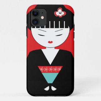 Cute Japanse Geisha Girl iPhone 5/5S Hoesje