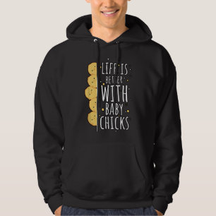 Cute Japanse Kawaii Kippenliefhebbers die Baby Kui Hoodie