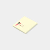 Cute Japanse roze Cherry Blossom Geisha Post-it® Notes (Schuin)