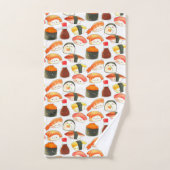 Cute Japanse Sushi Bad Handdoek (Handdoek)