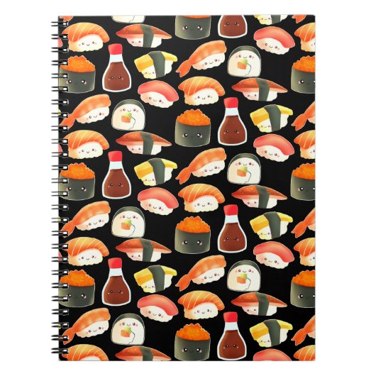 Cute Japanse Sushi Notitieboek (Voorkant)