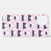 Cute Japanse Voedsel Onigiri Doodles Patroon Roze Case-Mate iPhone Case (Achterkant (horizontaal))