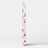 Cute Japanse Voedsel Onigiri Doodles Patroon Roze Case-Mate iPhone Case (Achterkant / Links)