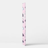 Cute Japanse Voedsel Onigiri Doodles Patroon Roze Case-Mate iPhone Case (Achterkant / Rechts)