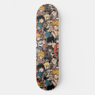 Cute Japapese Anime Manga Motif Skateboard