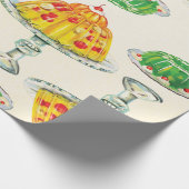 Cute  Jello Mold Pattern Cadeaupapier (Hoek)
