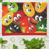 Cute Jelly Bean Theedoek (Gevouwen)