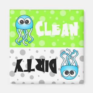 Cute Jellyfish Clean/Dirty Dishwasher Magnet Magneet