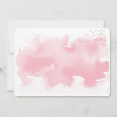 CUTE JEUNE FILLE fête d'anniversaire INVITATION co (Dos)