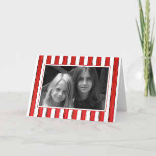 Cute Jingle Bells Fun Simple 1 Photo Family Feestdagen Kaart