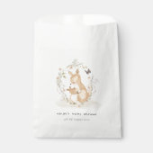 Cute Joey Mama Kangaroo Floral Wreath Baby shower Bedankzakje (Voorkant)