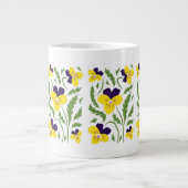 Cute Johnny Jump Ups Extra Grote Beker (Voorkant)