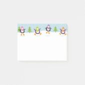 Cute Jolly Jumping Penguins Novelty Sticky Notes (Voorkant)