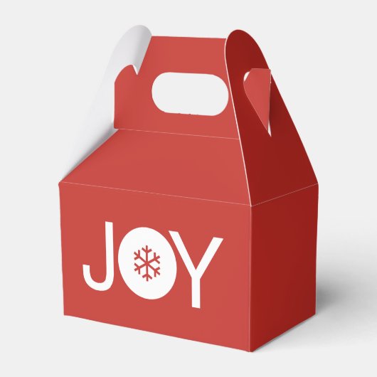 Cute Joy-kerstrode kerstbox Bedankdoosjes (Achterkant)