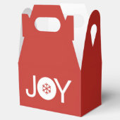 Cute Joy-kerstrode kerstbox Bedankdoosjes (Geopend)