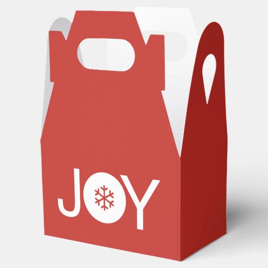 Cute Joy-kerstrode kerstbox Bedankdoosjes (Geopend)