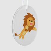 Cute Joyful Cartoon Lion AcrylOrnament Ornament (voorkant)