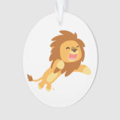 Cute Joyful Cartoon Lion AcrylOrnament Ornament (voorkant)