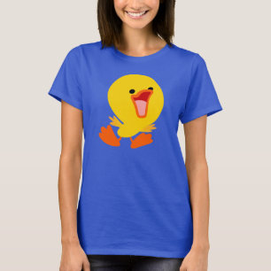 Cute Joyous Cartoon Ducking Women T-Shirt