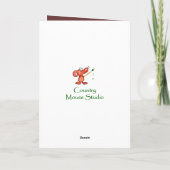 Cute Jubileum Otter One I Love Custom Text Kaart (Achterkant)