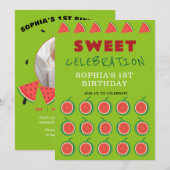 Cute & Juicy Watermelon Thème Invitation (Devant / Derrière)
