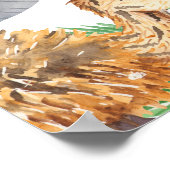 Cute Jungle Safari 1er anniversaire Affiche de bie (Coin)