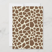 Cute Jungle Safari Animaux Baby shower Invitation (Dos)