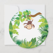 Cute Jungle Safari Baby Shower Invitations (Dos)