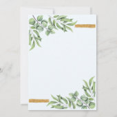 Cute Jungle Safari Giraffe Baby shower Merci (Dos)