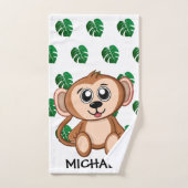 Cute Jungle Safari Singe Animaux Enfants (Serviette à main)