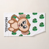 Cute Jungle Safari Singe Animaux Enfants (Serviette à main)