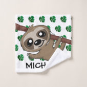 Cute Jungle Safari Sloth Animal Kids (Gant de toilette)