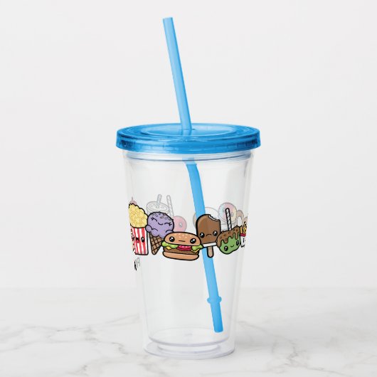 Cute Junk Food Acryl Drinkbeker (Links)