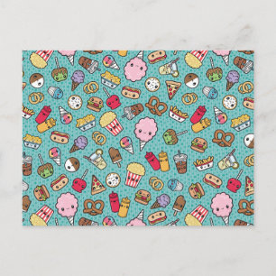 Cute Junk Food Briefkaart