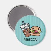 Cute Junk Food magnet Magneet (Voorkant / Achterkant)