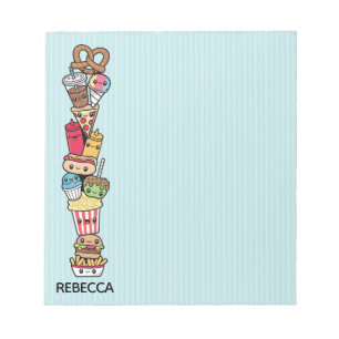 Cute Junk Food notepad Notitieblok
