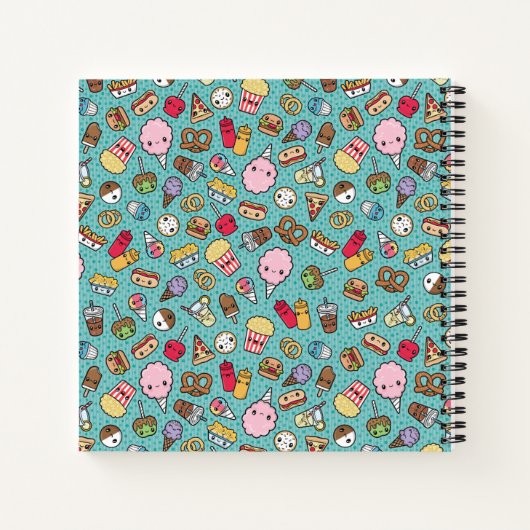 Cute Junk Food Notitieboek (Achterkant)