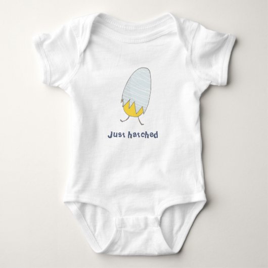 Cute Just Hatched Baby Chick Gender Neutral Romper (Voorkant)