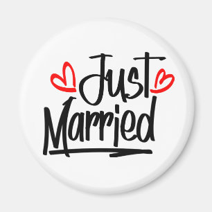 Cute Just Married Wedding Pas getrouwd Bride MRS. Magneet